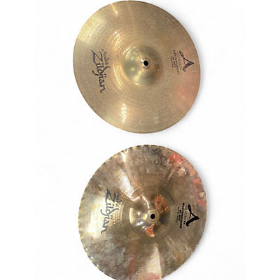 Used Zildjian 14in A Custom Mastersound Hi Hat Pair Cymbal