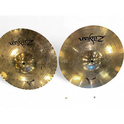 Used Zildjian 14in A Custom Mastersound Hi Hat Pair Cymbal