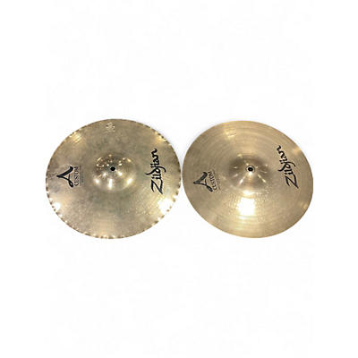Used Zildjian 14in A Custom Mastersound Hi Hat Pair Cymbal