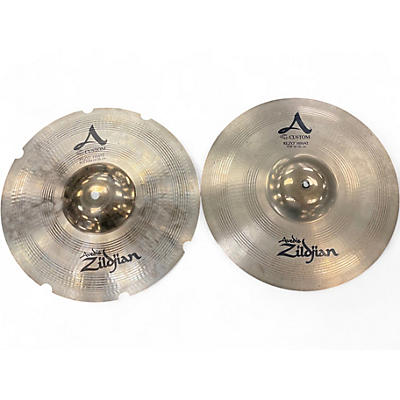 Used Zildjian 14in A Custom Rezo Hi Hat Pair Cymbal