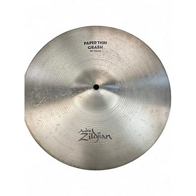 Used Zildjian 14in A PAPER THIN CRASH Cymbal