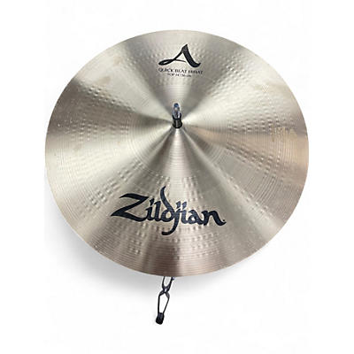 Used Zildjian 14in A QUICK BEAT HI HAT TOP Cymbal