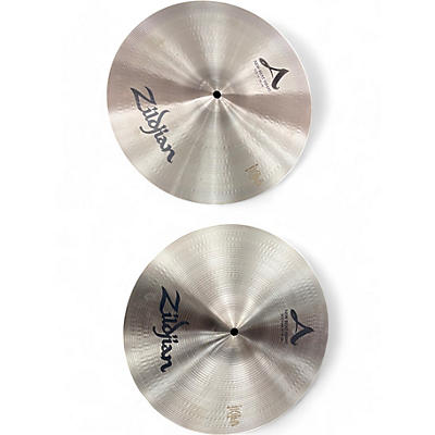 Zildjian Used Zildjian 14in A Series New Beat Hi Hat Pair Cymbal