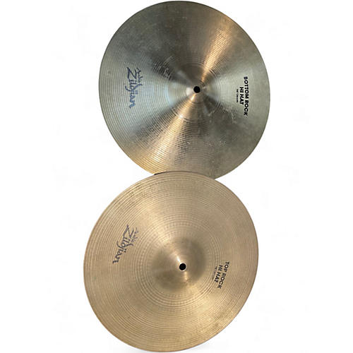Used Zildjian 14in Avedis Bottom Rock Hi Hat Pair Cymbal 33