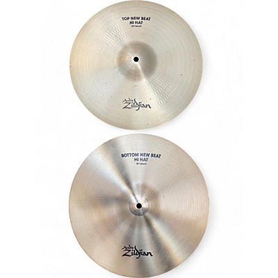 Used Zildjian 14in Avedis New Beat Hi Hat Pair Cymbal