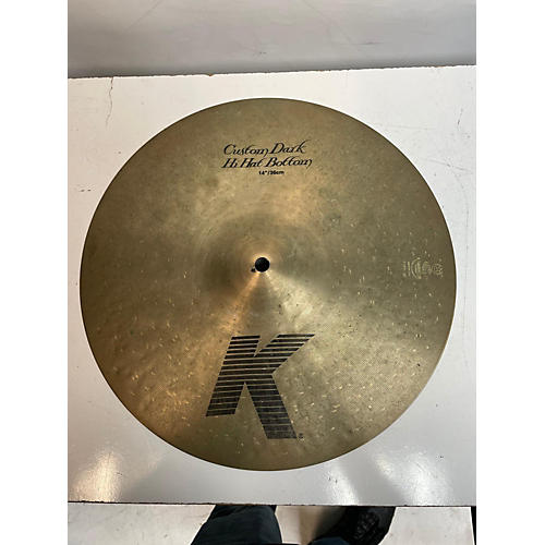 Zildjian Used Zildjian 14in K Custom Dark Hi Hat Bottom Cymbal 33