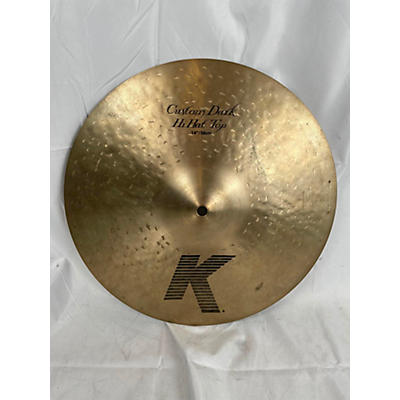 Zildjian Used Zildjian 14in K Custom Dark Hi Hat Pair Cymbal