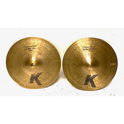 Zildjian Used Zildjian 14in K Custom Dark Hi Hat Pair Cymbal