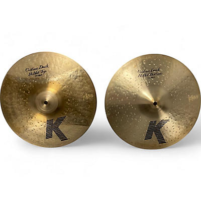 Zildjian Used Zildjian 14in K Custom Dark Hi Hat Pair Cymbal