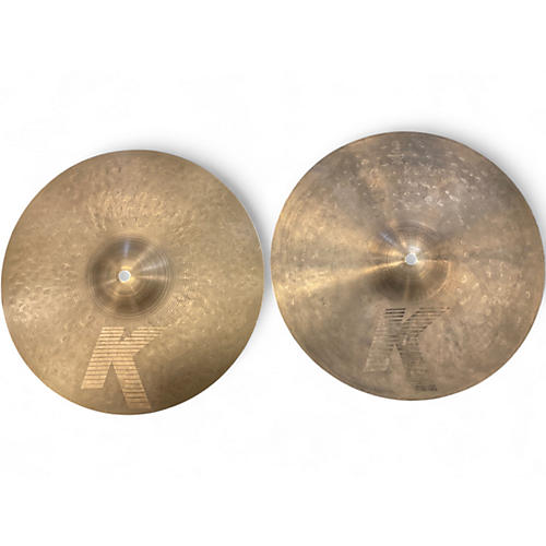 Used Zildjian 14in K Custom Dark Hi Hat Pair Cymbal 33