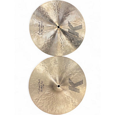 Used Zildjian 14in K Custom Dark Hi Hat Pair Cymbal