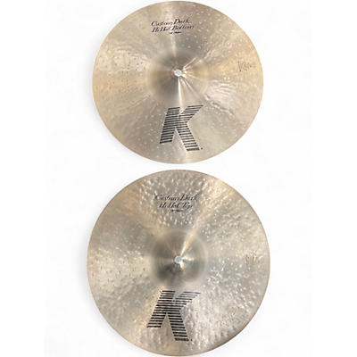Used Zildjian 14in K Custom Dark Hi Hat Pair Cymbal