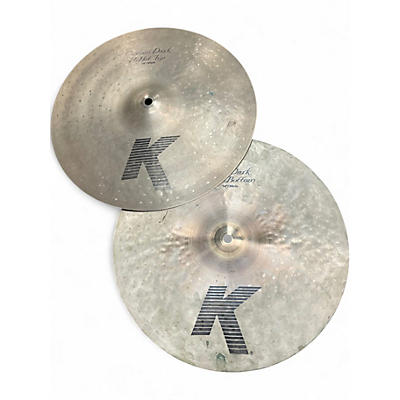 Used Zildjian 14in K Custom Dark Hi Hat Pair Cymbal
