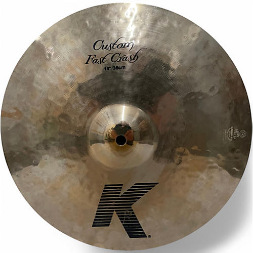 Used Zildjian 14in K Custom Fast Crash Cymbal 33