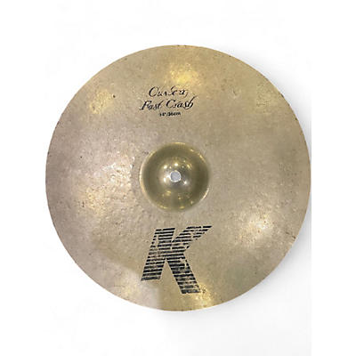 Used Zildjian 14in K Custom Fast Crash Cymbal