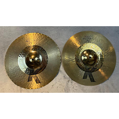 Zildjian Used Zildjian 14in K Custom Hybrid Hi Hat Pair Cymbal