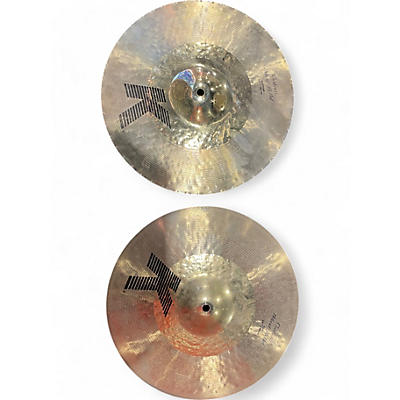 Zildjian Used Zildjian 14in K Custom Hybrid Hi Hat Pair Cymbal