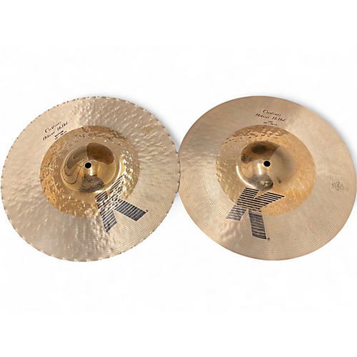 Used Zildjian 14in K Custom Hybrid Hi Hat Pair Cymbal 33