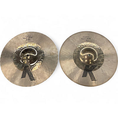 Used Zildjian 14in K Custom Hybrid Hi Hat Pair Cymbal
