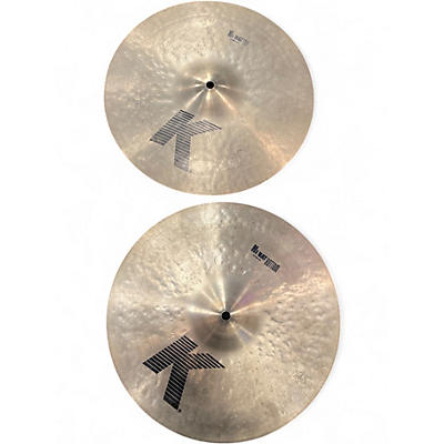 Used Zildjian 14in K Hi Hat Pair Cymbal