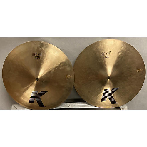 Zildjian Used Zildjian 14in K Light Hi Hat Pair Cymbal 33