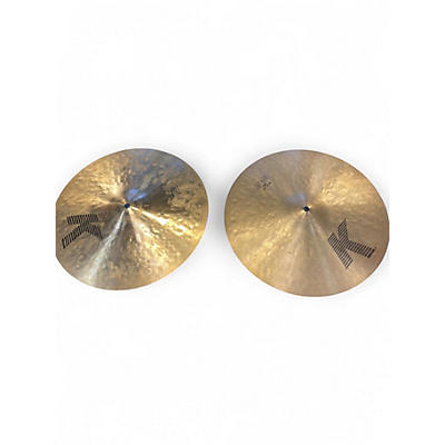 Used Zildjian 14in K Light Hi Hat Pair Cymbal