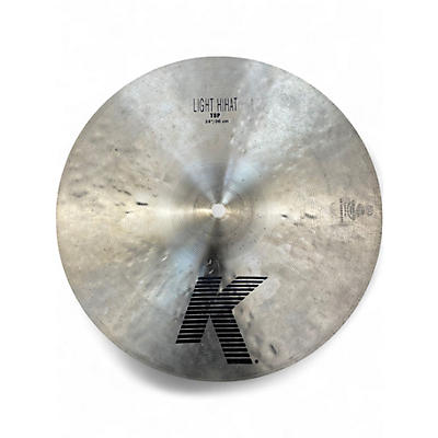 Used Zildjian 14in K Light Hi Hat Pair Cymbal