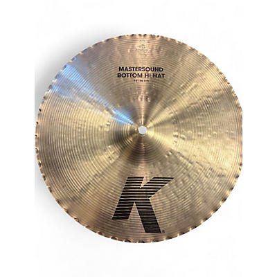 Used Zildjian 14in K Mastersound Hi Hat Bottom Cymbal