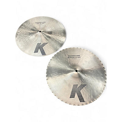 Used Zildjian 14in K Mastersound Hi Hats Pair Cymbal