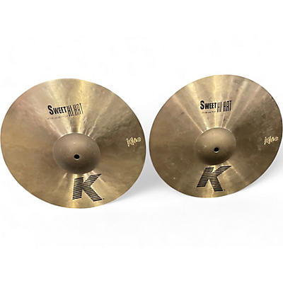 Used Zildjian 14in K Sweet Hi-Hat Pair Cymbal