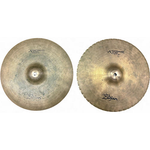 Used Zildjian 14in Mastersound Hi Hat Pair Cymbal 33