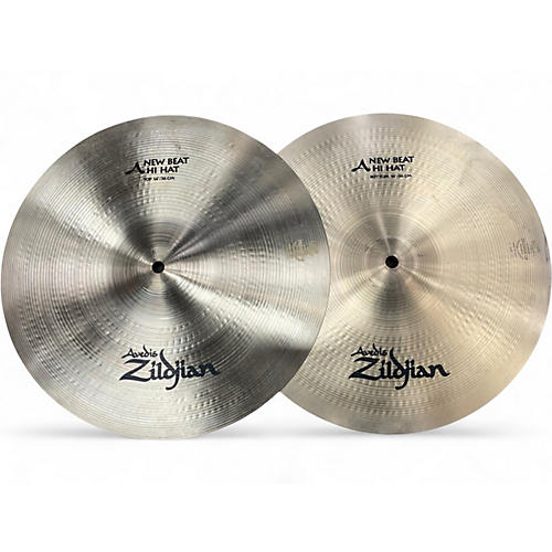 Used Zildjian 14in New Beat Hi Hat Pair Cymbal 33
