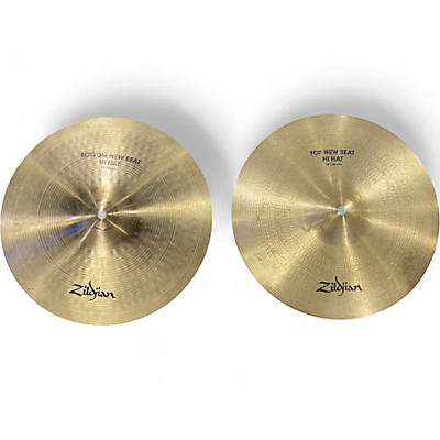 Used Zildjian 14in New Beat Hi Hat Pair Cymbal