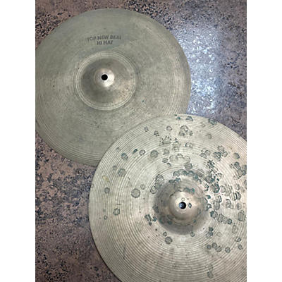 Zildjian Used Zildjian 14in New Beat Hi Hat Pair "Hollow Logo" Cymbal