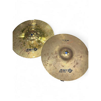 Used Zildjian 14in Planet Z Hi Hat Pair Cymbal