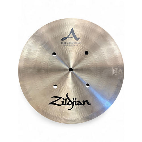 Used Zildjian 14in Quick Beat Hi Hat Bottom Cymbal 33