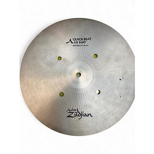 Used Zildjian 14in Quick Beat Hi Hat Bottom Cymbal 33