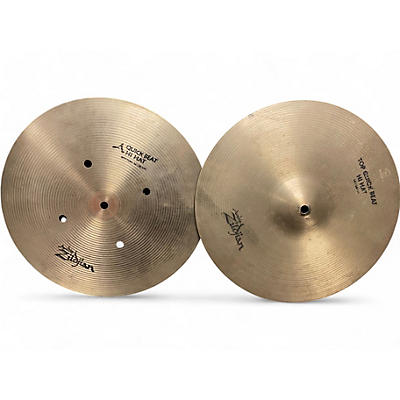 Used Zildjian 14in Quick Beat Hi Hat Pair Cymbal