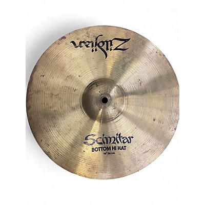 Used Zildjian 14in Scimitar Hi Hat Pair Cymbal