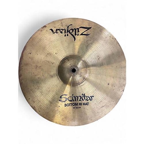 Used Zildjian 14in Scimitar Hi Hat Pair Cymbal 33