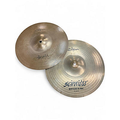 Used Zildjian 14in Scimitar Hi Hat Pair Cymbal