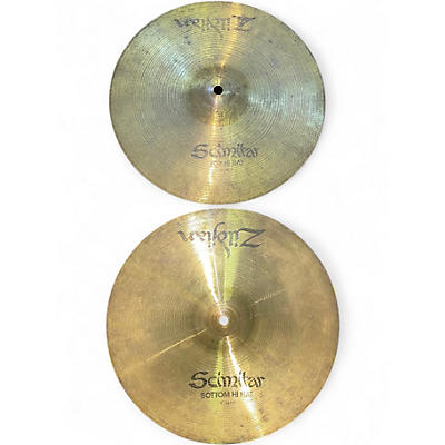 Used Zildjian 14in Scimitar Hi Hat Pair Cymbal