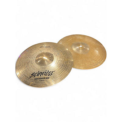 Used Zildjian 14in Scimitar Hi Hat Pair Cymbal