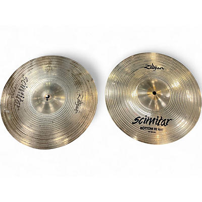 Used Zildjian 14in Scimitar Hi Hat Pair Cymbal