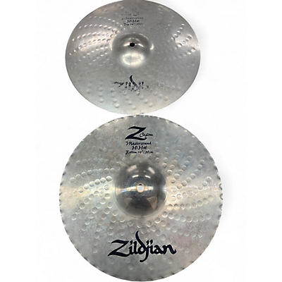 Used Zildjian 14in Z CUSTOM MASTERSOUND HI HAT PAIR Cymbal