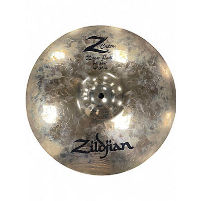 Used Zildjian 14in Z Custom Dyno Beat Hi Hat Bottom Cymbal