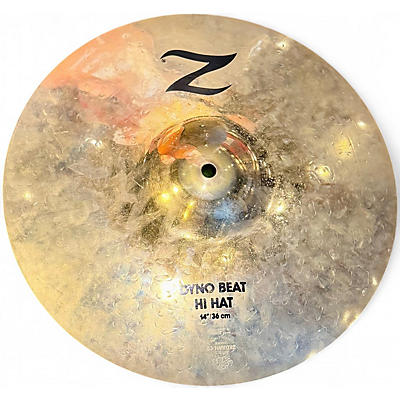 Used Zildjian 14in Z Custom Dyno Beat Hi Hat Cymbal