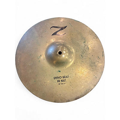Used Zildjian 14in Z Custom Dyno Beat Hi Hat Cymbal