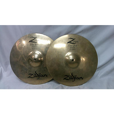 Zildjian Used Zildjian 14in Z Custom Dyno Beat Hi Hat Pair Cymbal