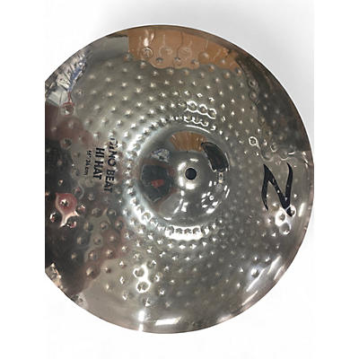 Used Zildjian 14in Z Custom Dyno Beat Hi Hat pair Cymbal